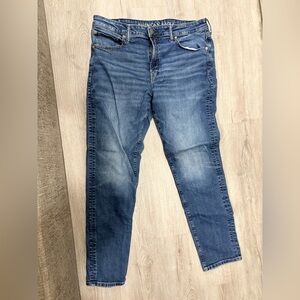 American Eagle Outfitters Men's Slim Straight Jeans in Indigo